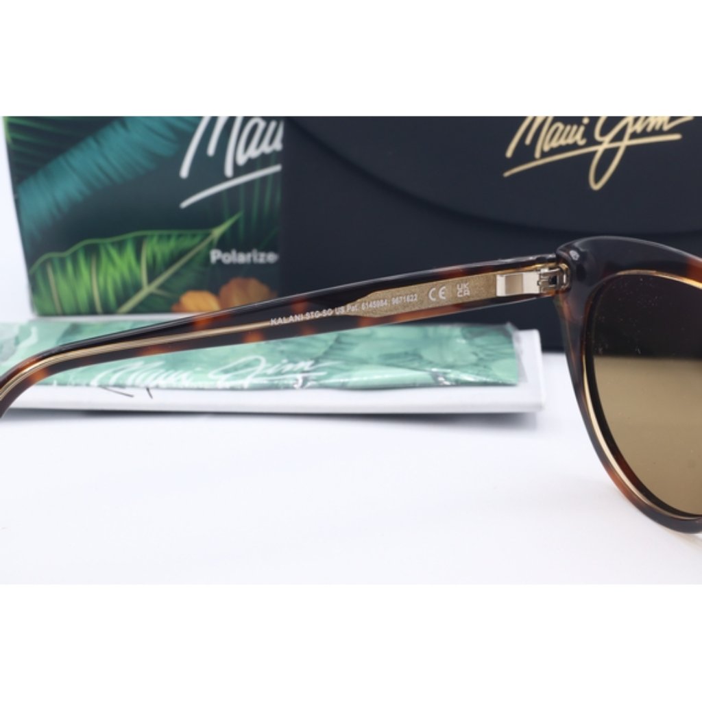Maui Jim Kalani Mj 818-10n Tortoise Cat Eye Sunglasses Brown Polarized Lenses 54 — image 7 of 8